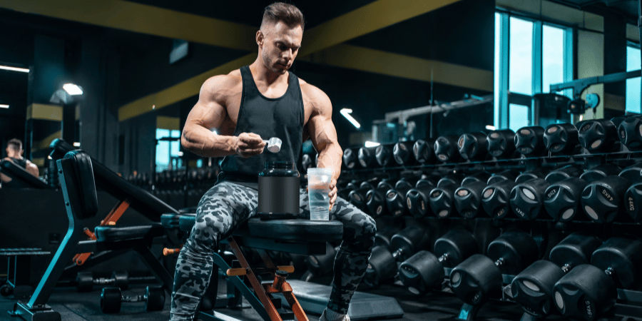 Taking BCAAs for muscle